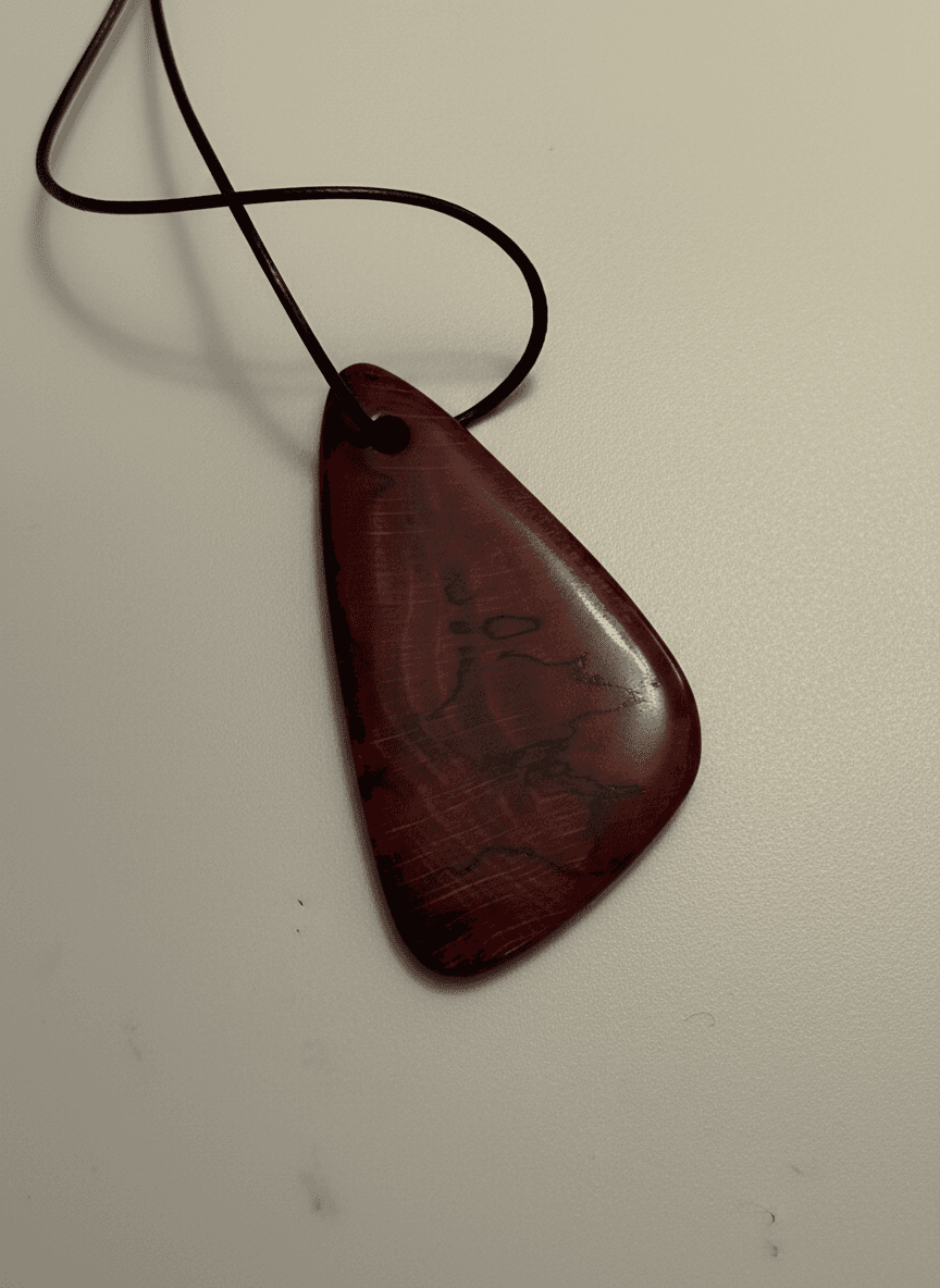 Pandantiv Lacrimă Roșu Închis C